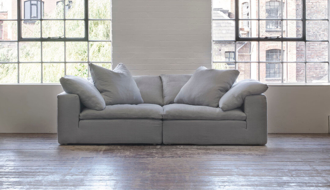 Feather Standard Modular Fabric Sofa Darlings of Chelsea
