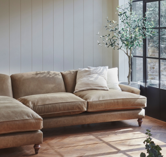 Leather Fabric Designer Sofas Darlings Of Chelsea Fabric Designer Sofas Darlings Of Chelsea, Extra Deep Leather Sofa Uk